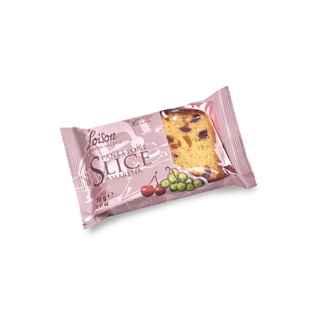 Plátek panettone Amarena Loison 70g